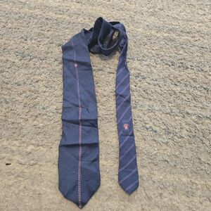 GIANNI VERSACE Mens Gray Silk  Neck Tie Medusa Logo Designer Formal Italy